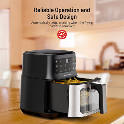 Air Fryer, 8-In-1 Airfryer Oven with Viewing Window Smart Touch 5.3 Quart