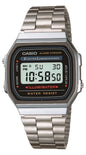 Men'S Stainless Steel Band Wristwatch, Silver & Black