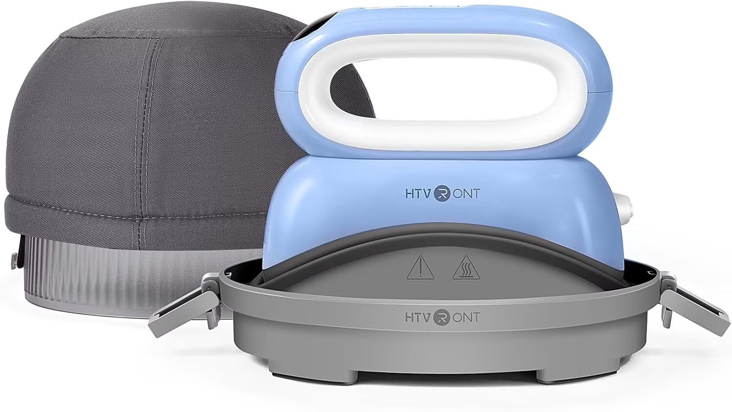 HTVRONT Hat Press Machine - Hat Press Heat Machine for Caps/Hats/Pillows Quickly and Evenly - Hat Heat Press Machine for Vinyl, Sublimation, Heat Transfer Projects, Blue