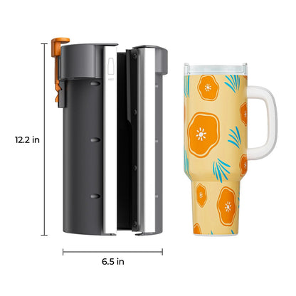 HTVRONT Tumbler Heat Press Attachment for A200 Machine- Full Cup Heat Press for 40 OZ Handled Tumbler, Comes with a 40 OZ Tumbler with Handle, Install and Replace in Seconds