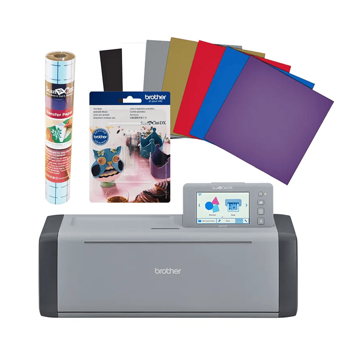Brother ScanNCut DX SDX125EGYBNDL1 Vinyl and Blade Bundle