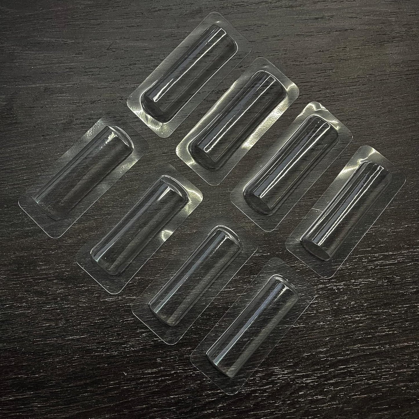 UPTTHOW Clear Plastic Dome Lip Balm Money Holder Craft Waterproof Rectangle Chapstick Money Cash Pounches Gift with Adhesive Back Card Making-20Packs