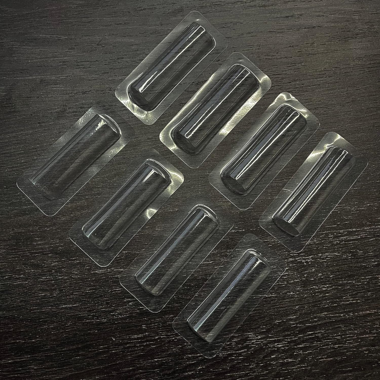 UPTTHOW Clear Plastic Dome Lip Balm Money Holder Craft Waterproof Rectangle Chapstick Money Cash Pounches Gift with Adhesive Back Card Making-20Packs