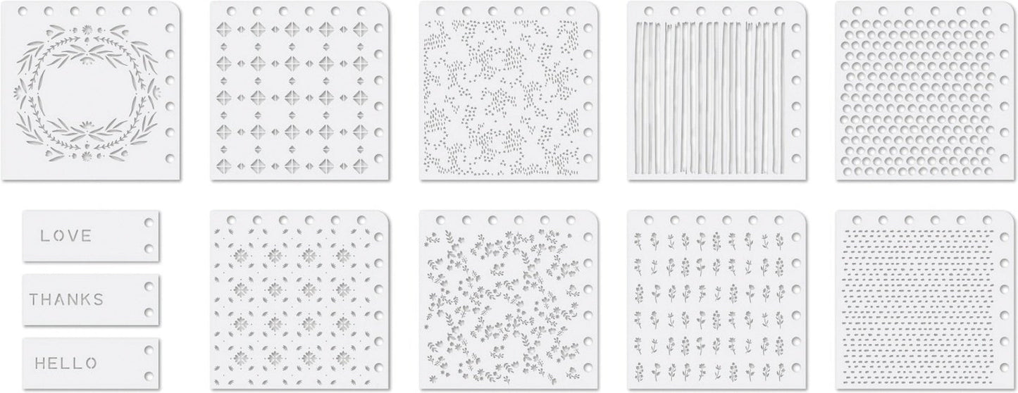 Precision Stencils 12/Pkg-