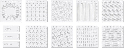 Precision Stencils 12/Pkg-