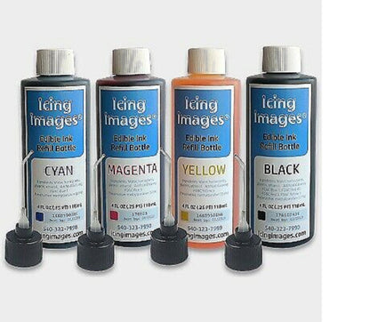 Icing Images Edible Ink 4Oz Refill Kit