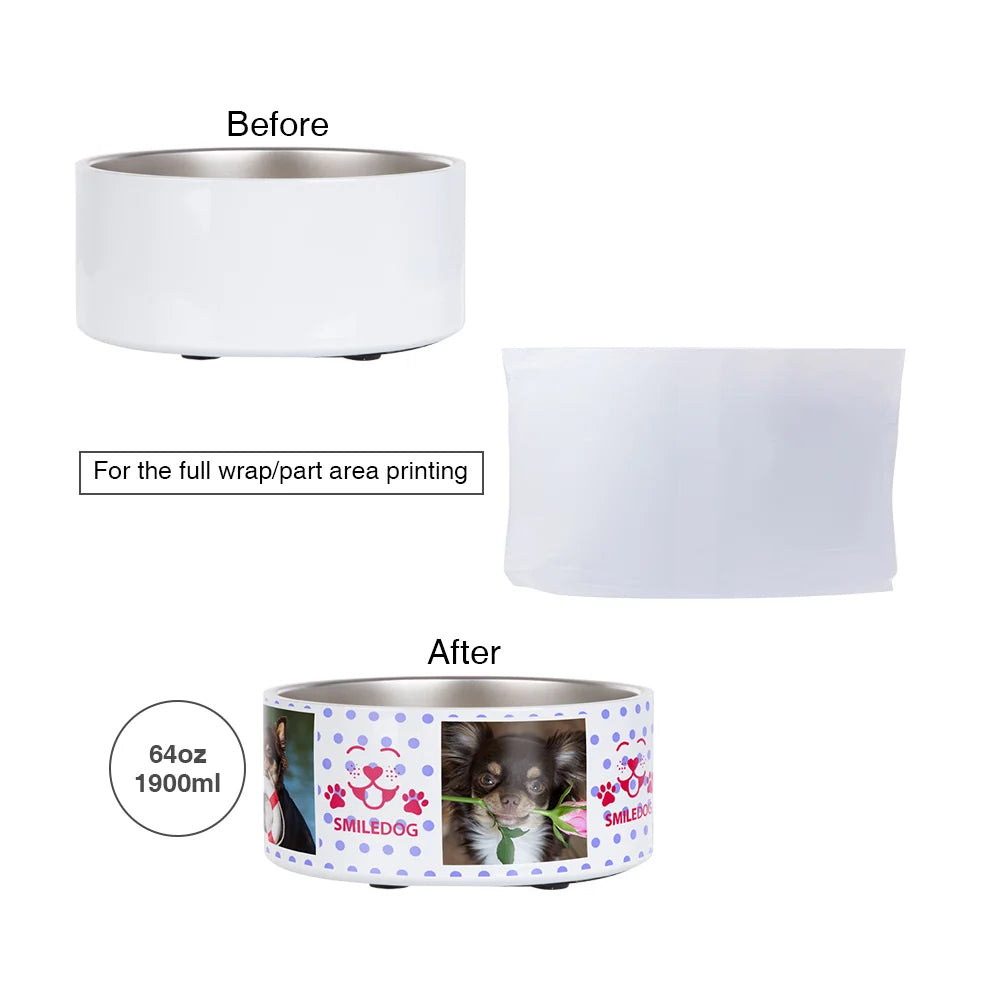 Shrink Wrap Film Sleeves for Sublimation Bowls 6" X 13" 50 PCS