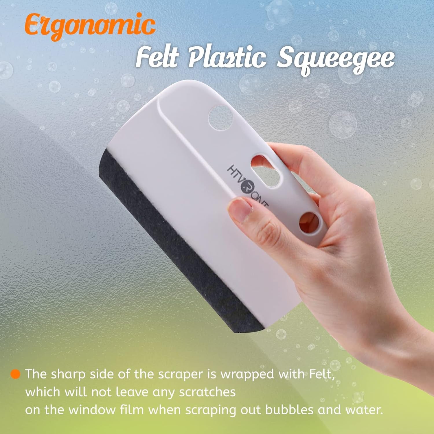 Window Film Kit - 4 Pcs Window Privacy Film Installation Tools, Easy to Apply Glass & Car Windows Tint Kit, Includes Felt Squeegee, Detachable Knife & 1 Extra Blade, 100ML Spray Bottle