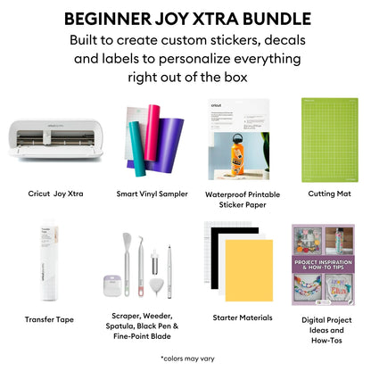 Cricut Joy Xtra Sticker and Vinyl Starter Bundle Set