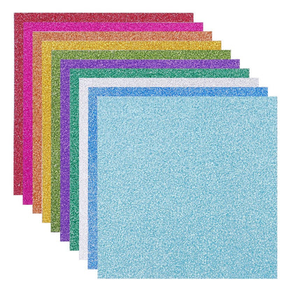 Paper Cardstock Glitter Sparkle Shimmer Origami Metallic Single Sided Folding Silver White Recollections Gift Wrapping