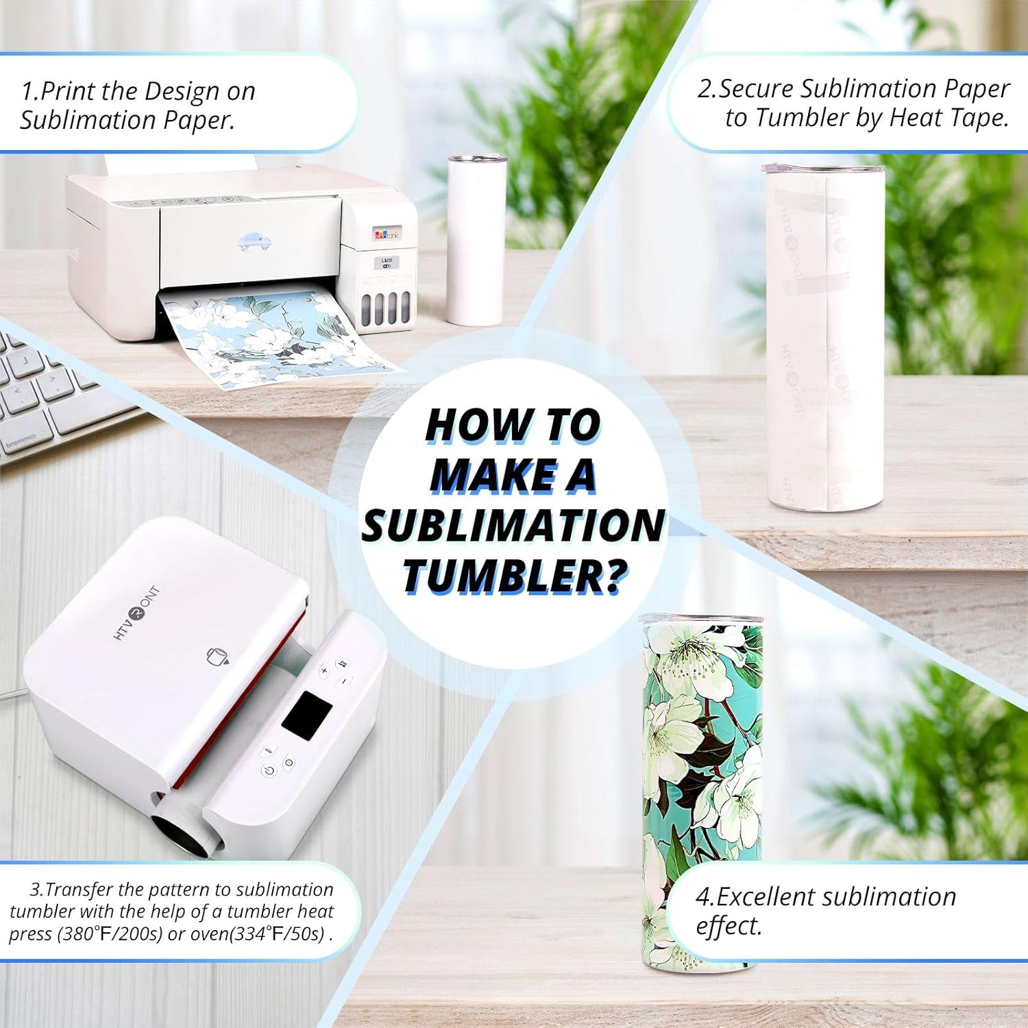 Sublimation Tumblers 12 PCS - 20 OZ Sublimation Tumbler Blanks with Sublimation Paper/Shrink Wrap Films/Heat Tape/Straws/Straw Brush - Sublimation Blanks Products for Gift/Diy Craft