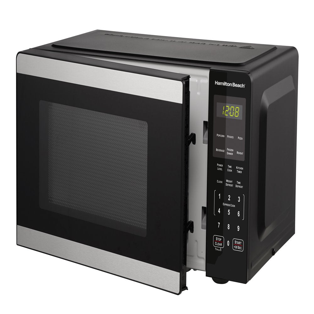 0.9 Cu Ft Countertop Microwave Oven, 900 Watts, Stainless Steel, New