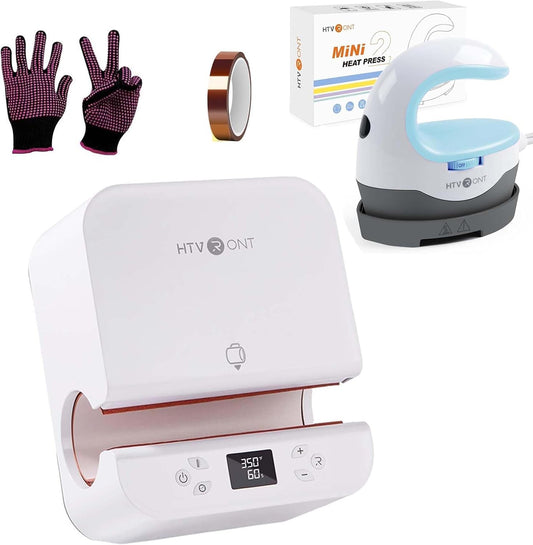 Auto Tumbler Heat Press, Mini Heat Press, Heat Resistant Gloves, Heat Tape