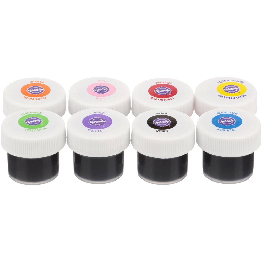 8-Piece Gel Food Coloring Set, 4 Oz. (Purple, Blue, Green, Black, Yellow, Orange, Pink, Red)