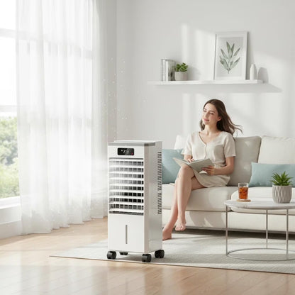 1.84Gal Portable Air Conditioners with Remote Control,3-In-1 Free Standing Cooling AC Unit with 3 Speeds&3 Modes,Touch Screen Cooler Fan with LED Display,Cools Room up to 700 Sq.Ft