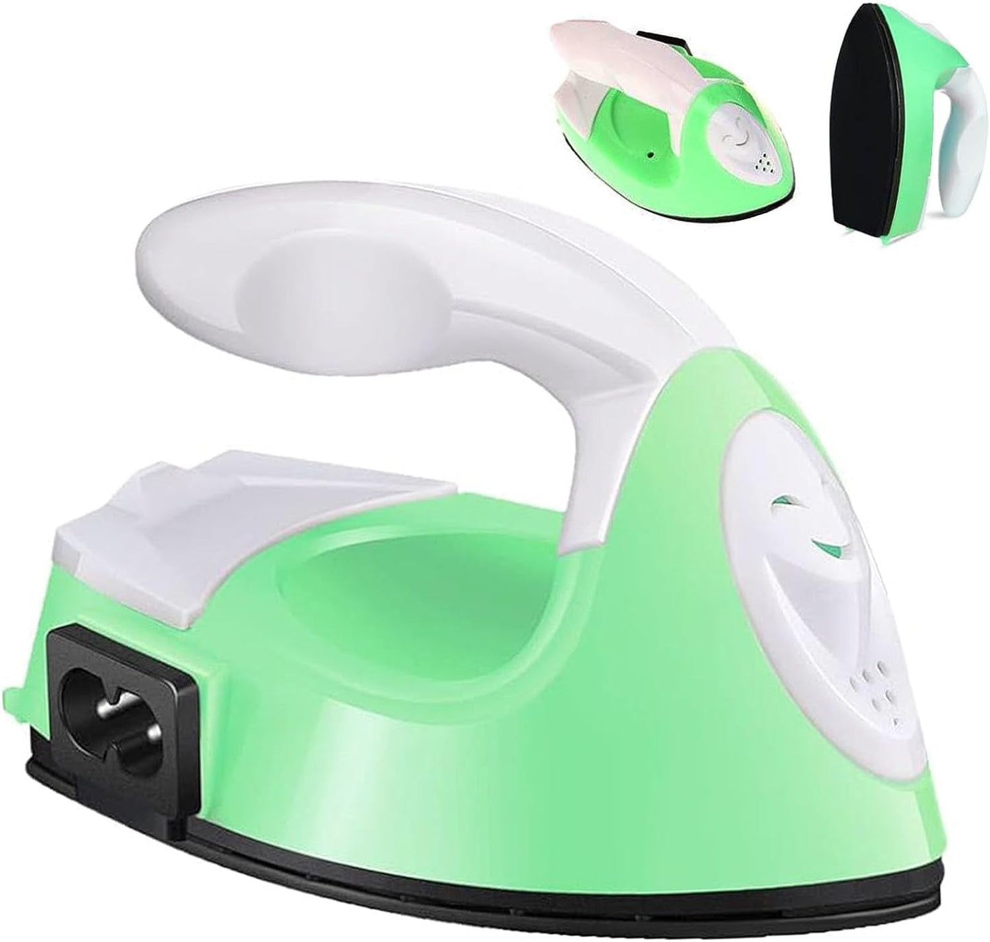 Mini Craft Iron Machine,Green Small Electric Heat Press Iron Portable Handy Travel for Heating Transfer Vinyl Projects,Clothes Shoes Bags Hats