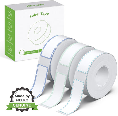 NELKO P21 Genuine Adhesive Pattern with Border Label Paper 14X40Mm (0.55Inchesx1.57Inches) 180 Labels/Roll, 3 Rolls, for Home Office Organization, Gift for Decoration, Compatible with P21 Label Maker