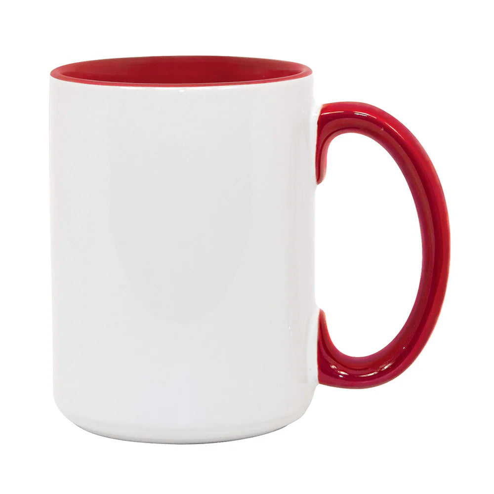 HPN ORCA Premium 15 Oz. Inner + Handle Sublimation Ceramic Mug - 36 per Case