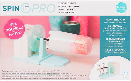 We R Memory Keepers Spin It Pro Tumbler Cup Spinner Crafting Tool Adjustable Speed