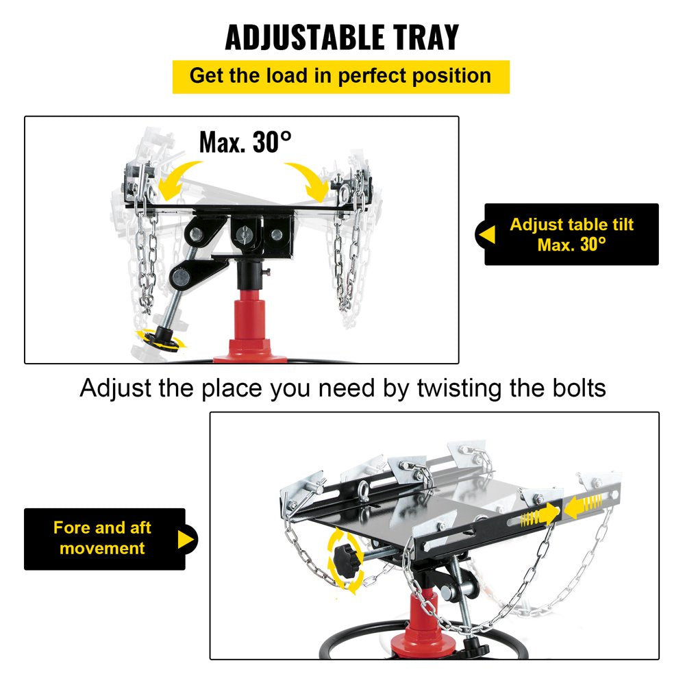 Transmission Jack 1322 Lbs 2-Stage Hydraulic High Lift Vertical Telescopic