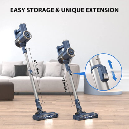 Cordless Stick Vacuum Cleaner Lightweight for Carpet Floor Pet Hair W200