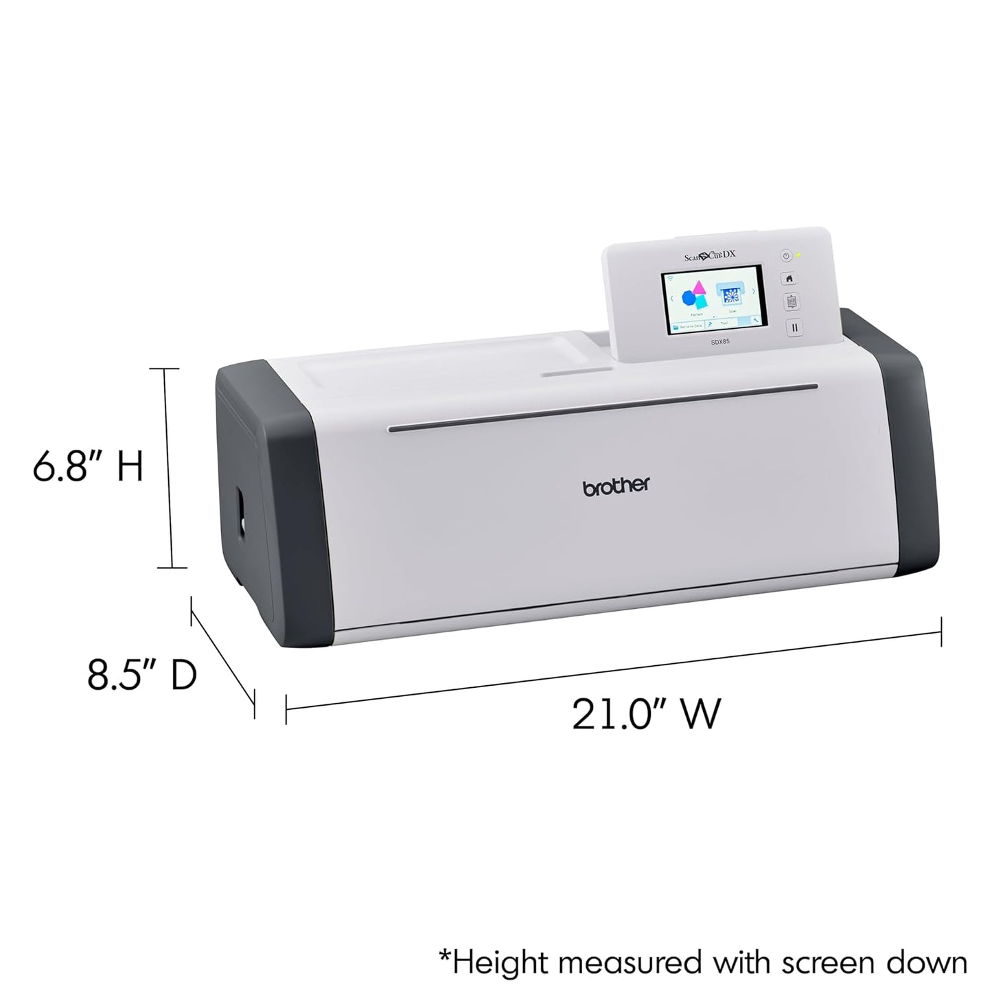 Scanncut SDX85C Electronic DIY Cutting Machine with Scanner, Make Vinyl Wall Art, Appliques, Homemade Cards and More with 251 Included Patterns,Charcoal