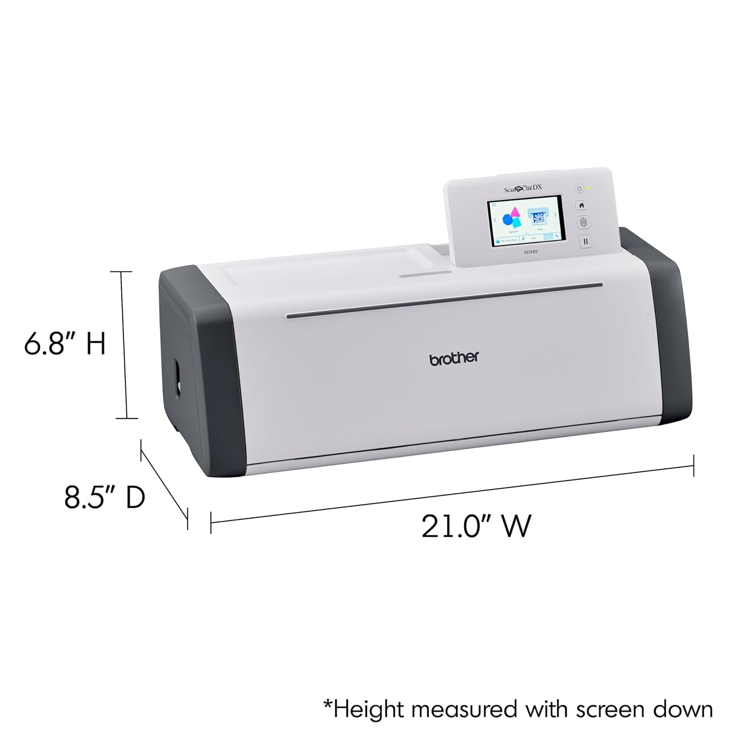 Scanncut SDX85C Electronic DIY Cutting Machine with Scanner, Make Vinyl Wall Art, Appliques, Homemade Cards and More with 251 Included Patterns,Charcoal