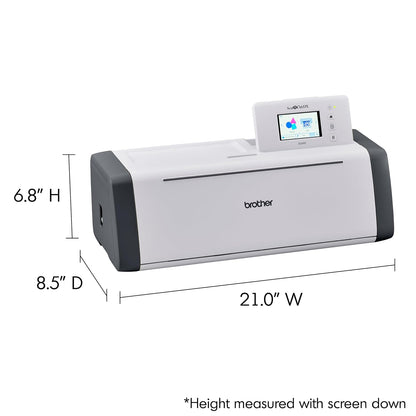 Scanncut SDX85C Electronic DIY Cutting Machine with Scanner, Make Vinyl Wall Art, Appliques, Homemade Cards and More with 251 Included Patterns,Charcoal