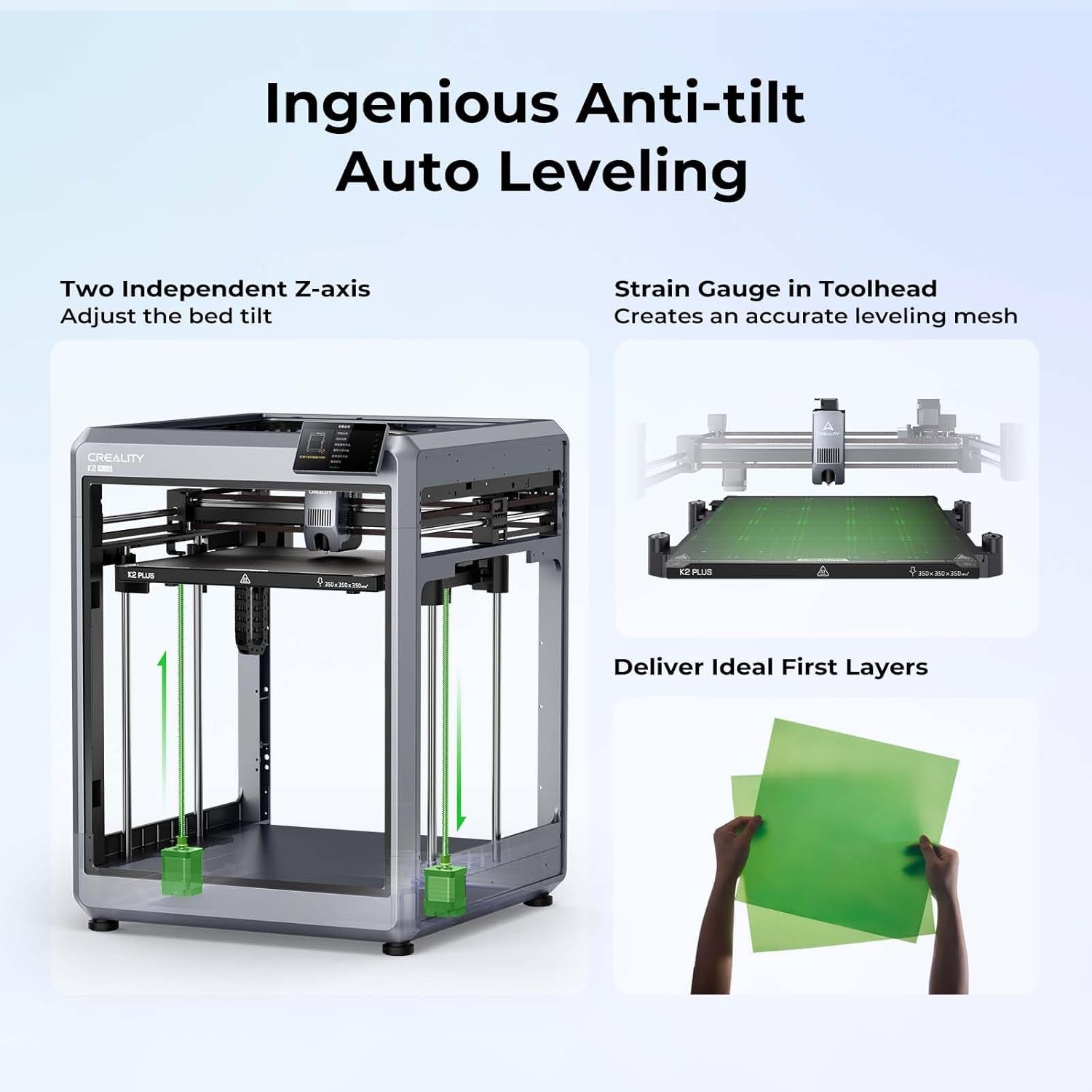 Creality K2 plus Combo 3D Printer, Multi Color Printing with New CFS, Max 600Mm/S Printing Speed, Full-Auto Leveling, Next-Gen Direct Drive Extruder, Dual Al Camera, Build Volume 350 * 350 * 350Mm