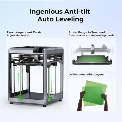 Creality K2 plus Combo 3D Printer, Multi Color Printing with New CFS, Max 600Mm/S Printing Speed, Full-Auto Leveling, Next-Gen Direct Drive Extruder, Dual Al Camera, Build Volume 350 * 350 * 350Mm
