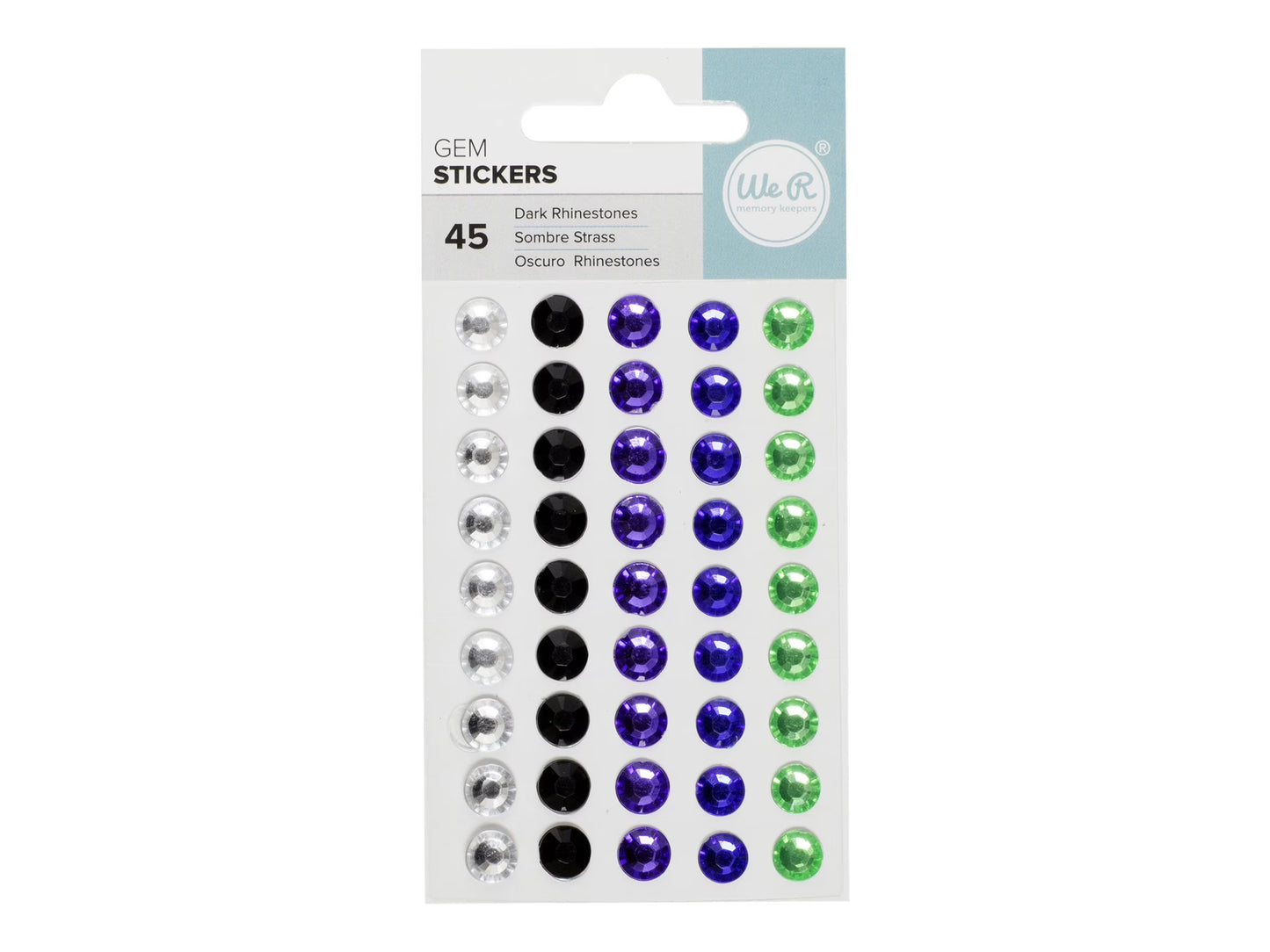 We R Gem Stickers 45/Pkg-Dark Assortment