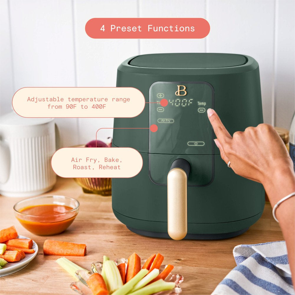 3 Qt Air Fryer with Turbocrisp Technology, Limited Edition Thyme Green by Drew Barrymore