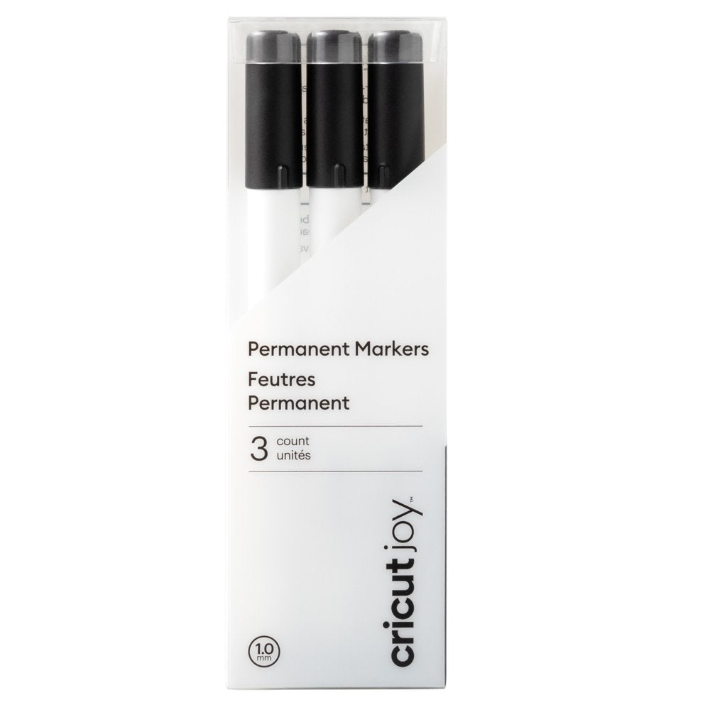 Joy Permanent Markers 1.0 Mm, Black (3 Count), 1.0 Mm