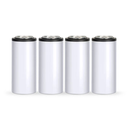 12 OZ Sublimation Slim Skinny Can Cooler Insulator Blanks 4 Pack