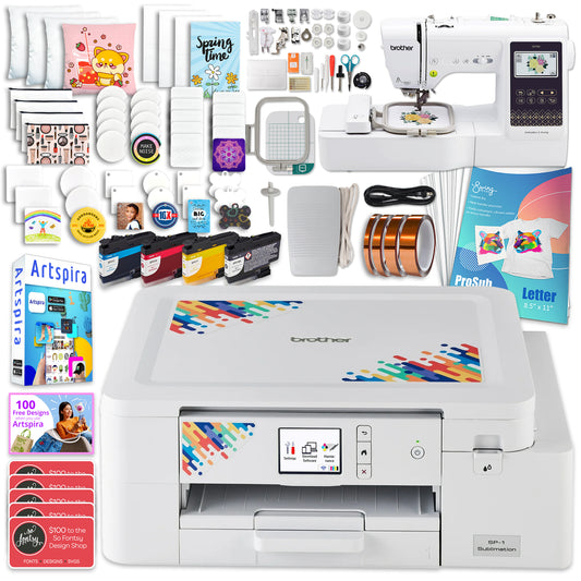 Brother SP-1 Sublimation Printer with SE700 Combo Embroidery Machine