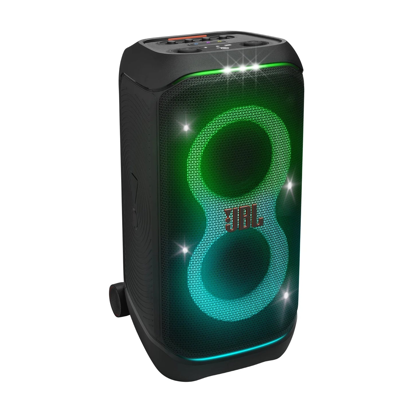 Partybox Stage 320 - Portable Party Speaker with Wheels - Black