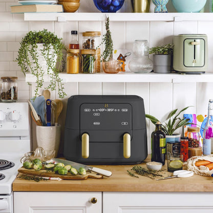 9QT Trizone Air Fryer, Oyster Grey by Drew Barrymore