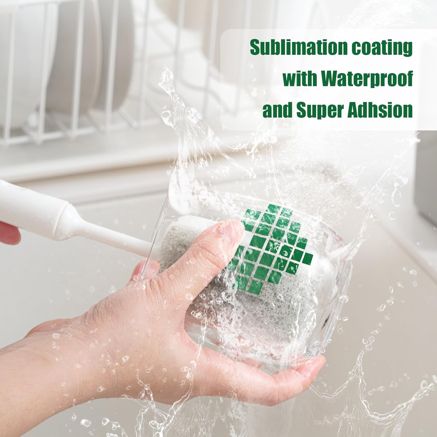 Sublimation Coating for All Hard Substrates-250Ml Glossy Waterproof Sublimation Coating for Mugs, Glass, Tumblers, Sublimation Coating for Ceramics, Tiles, Stainless Steels with Super Adhesion