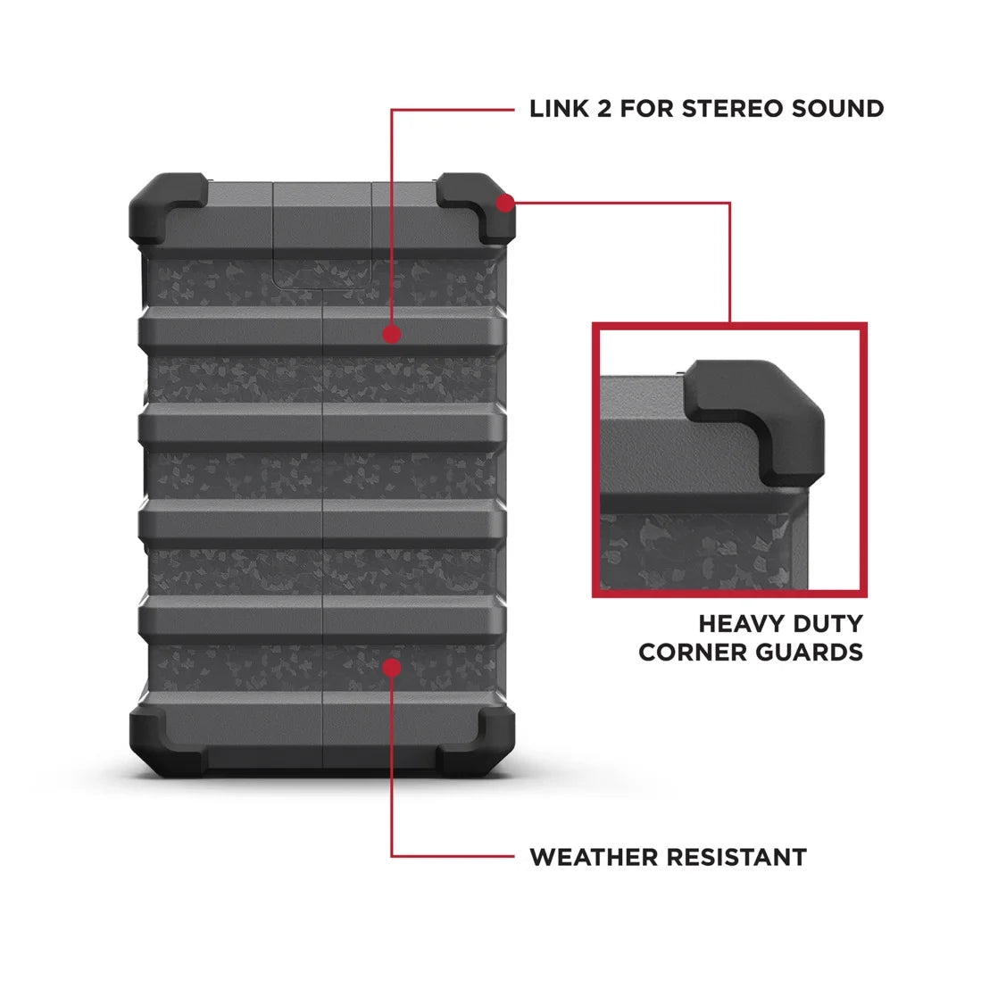 Trailblazer Summit - Rugged Portable All-Weather Bluetooth Speaker