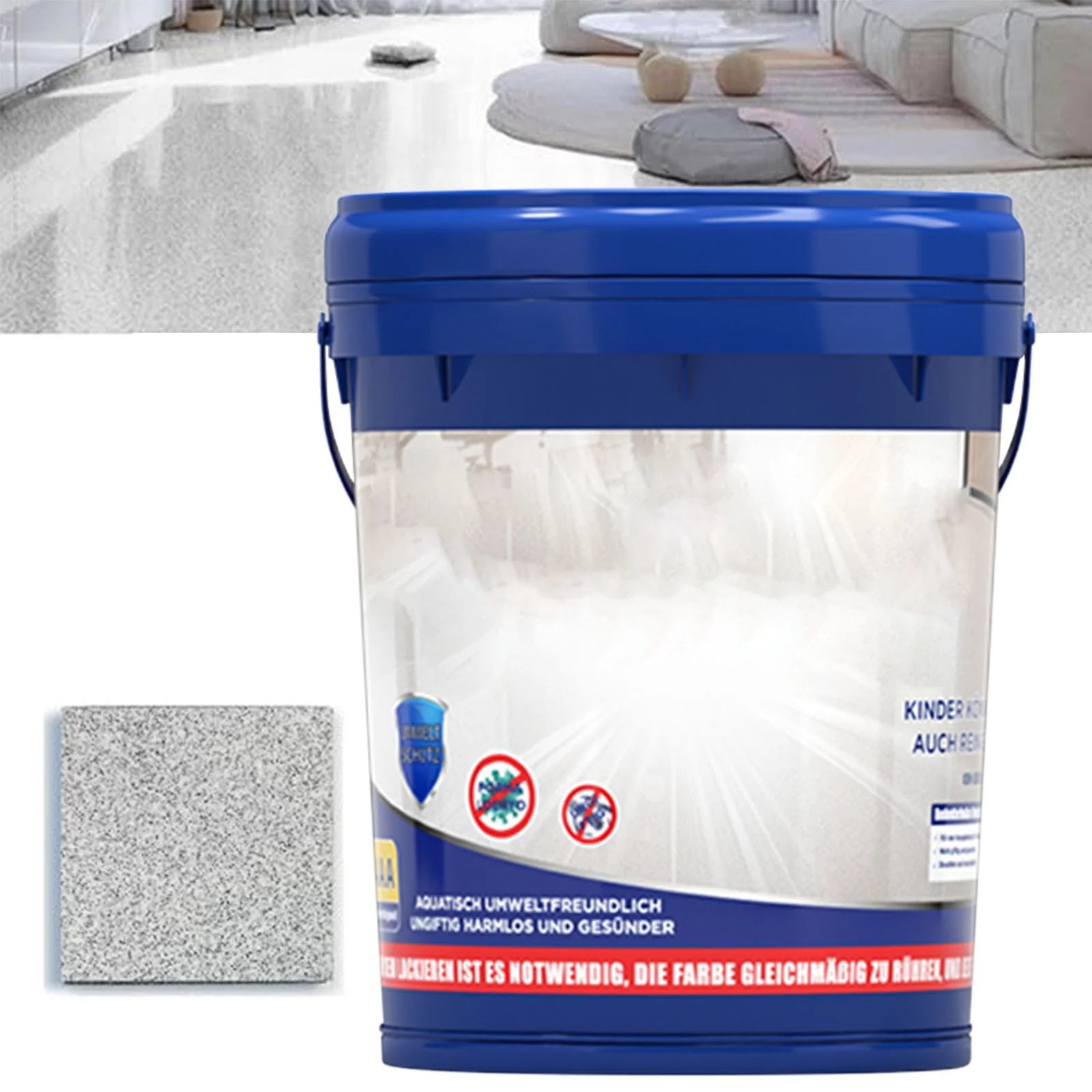 High Gloss Epoxy Floor Coating – 500Ml Waterproof Resin Coating for Indoor & Outdoor Use, Durable Surface Sealant for Concrete, Wood, Garage, and Basement Floors
