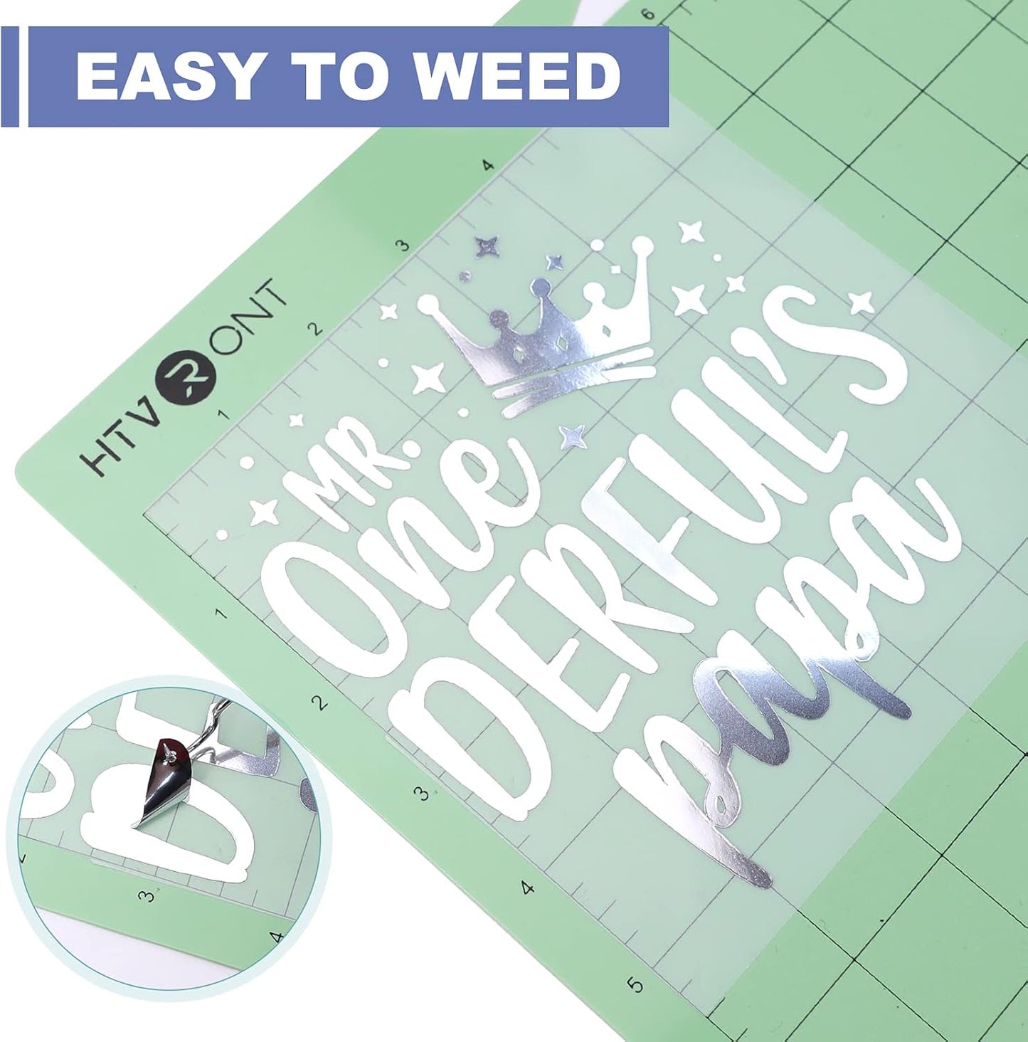 Silver & Gold Chrome Vinyl - 12" X 10FT Mirror Metallic Silver Vinyl - Easy to Weed & Transfer