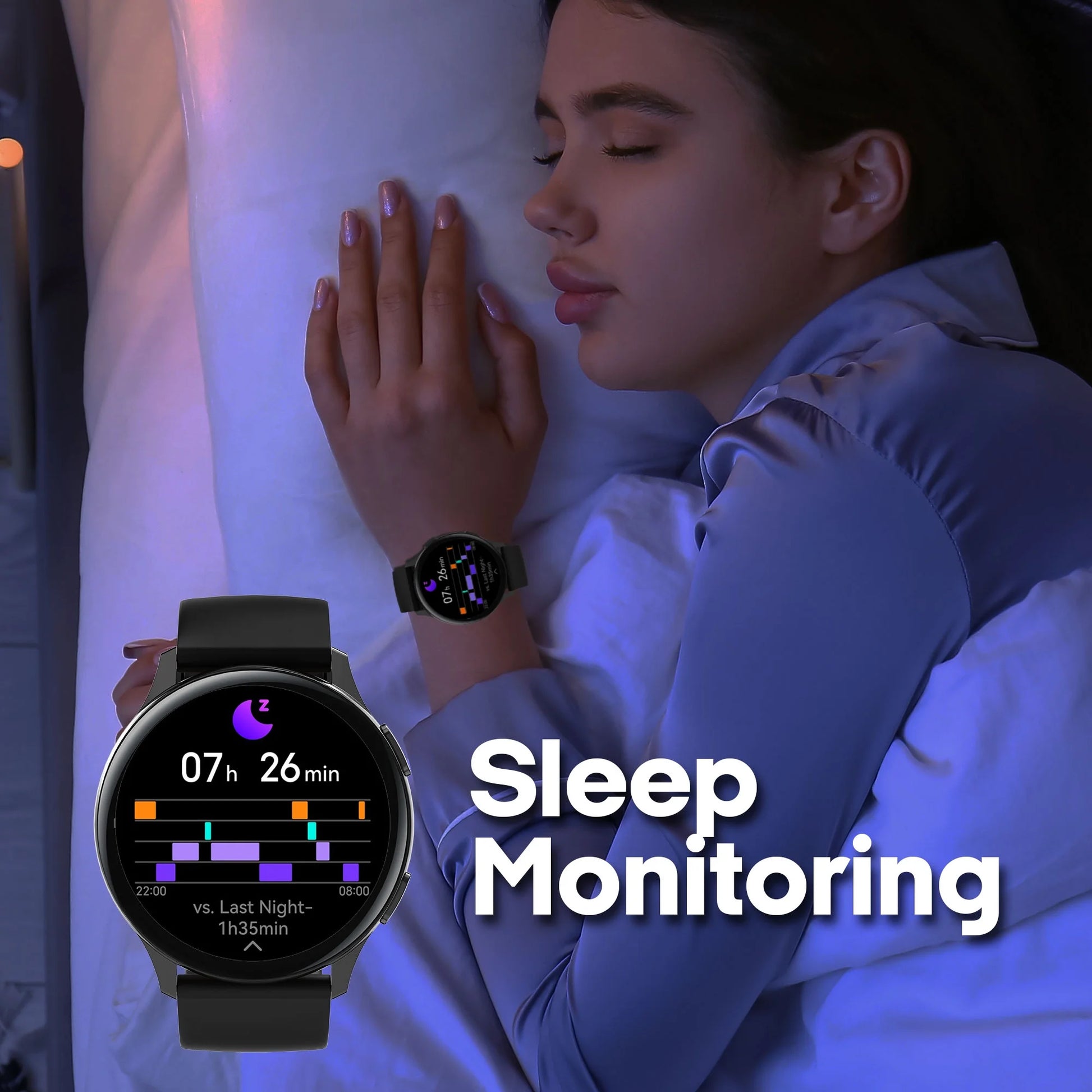 Callie Smartwatch with 1.43" AMOLED Display, Call Functionality, Heart Rate Monitor, IP68 Waterproof, 100 Workout Modes, Compatible with Iphone and Android