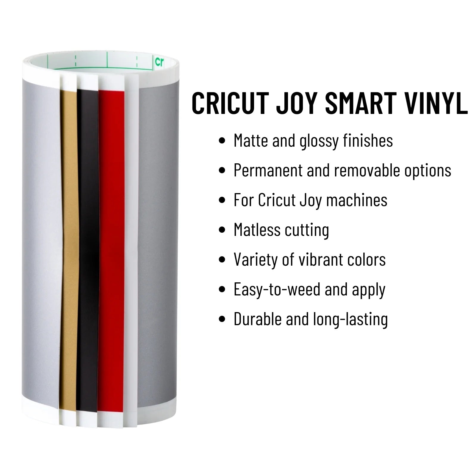 Cricut Deluxe Vinyl Materials and Accessories Bundle for Cricut Joy Machines, 44 Count