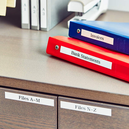 PT-M95 P-Touch Monochrome Label Maker Bundle (4 Label Tapes Included),White