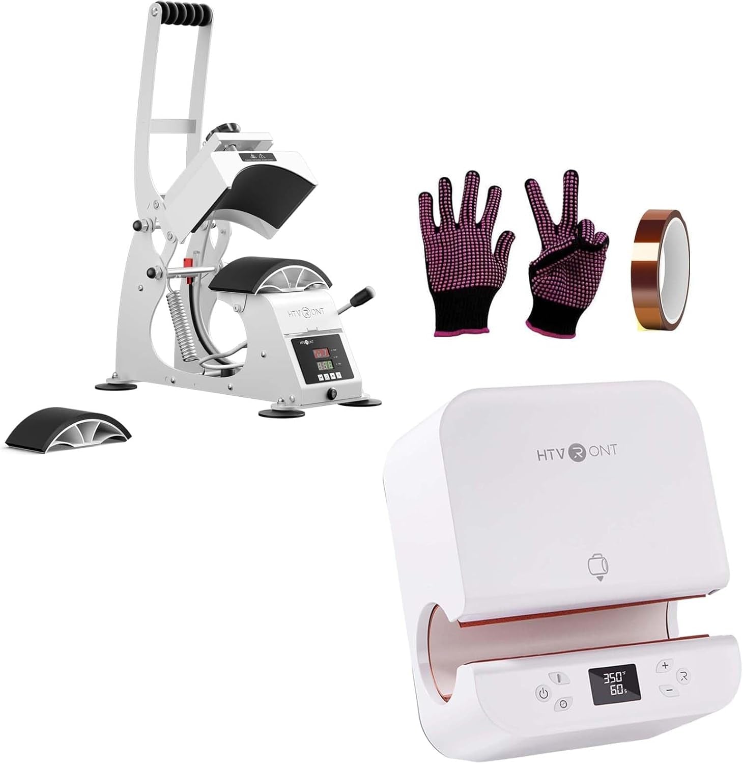 Hat Press Machine, Auto Tumbler Heat Press, Heat Resistant Gloves, Heat Tape