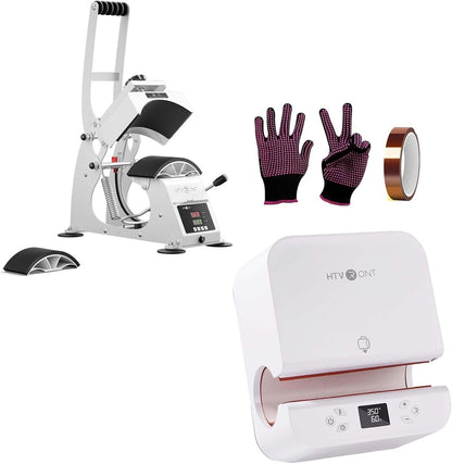 Hat Press Machine, Auto Tumbler Heat Press, Heat Resistant Gloves, Heat Tape