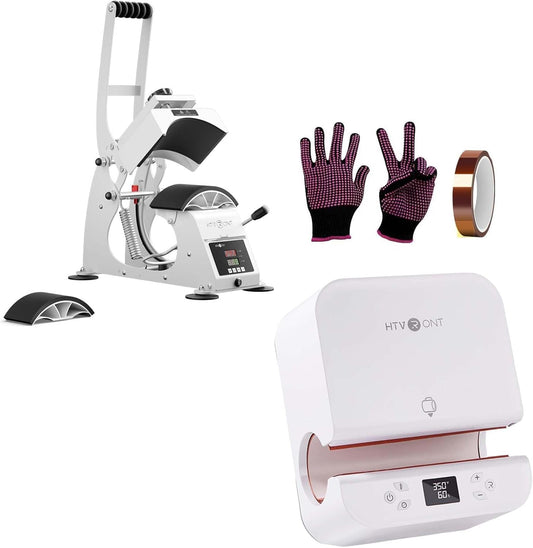 Hat Press Machine, Auto Tumbler Heat Press, Heat Resistant Gloves, Heat Tape