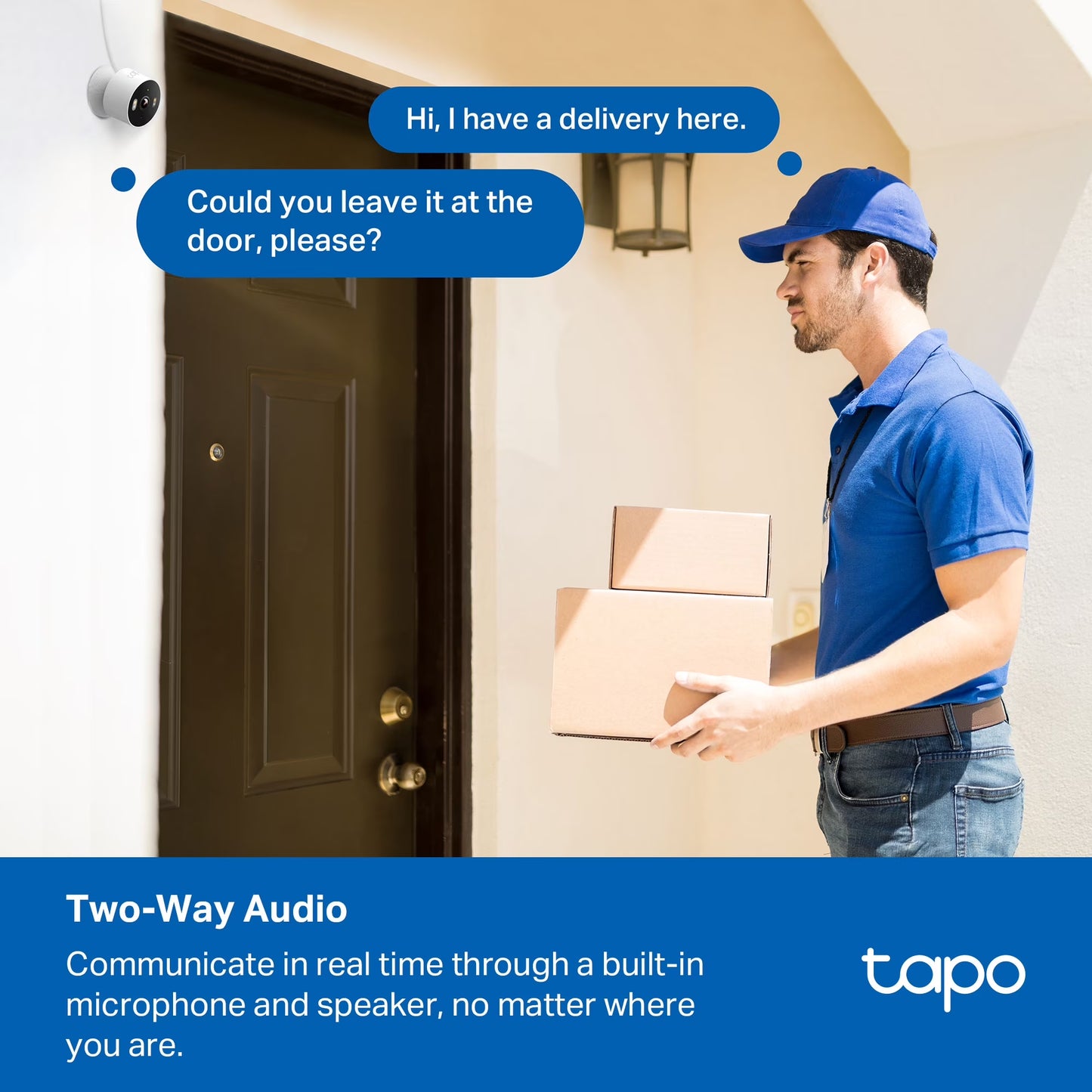 Tapo TCW61 Indoor/Outdoor HD Security Camera with Color Night Vision, Free Smart AI Detection, No Subscription Needed, 2-Way Audio, Local Storage, Alexa & Google Home Compatible