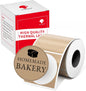 Phomemo Labels M110- for M110/M220/M250/M221/M260, 1.96" X1.96"(50X50Mm), Black on Brown, 140 Labels, for Small Business, Home, Office