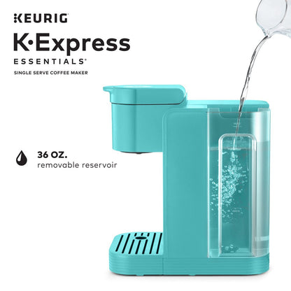 K-Express Essentials Single-Serve K-Cup Pod Coffee Maker, Teal